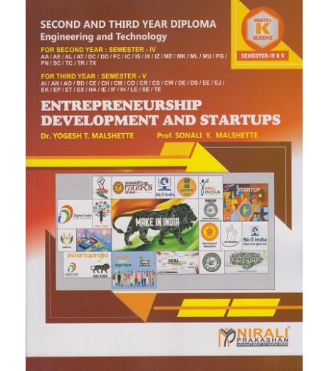 Nirali Entrepreneurship Development and Startups MSBTE’s ‘K’ Scheme Sem 4 AND Sem 5 | All Engineering Branches